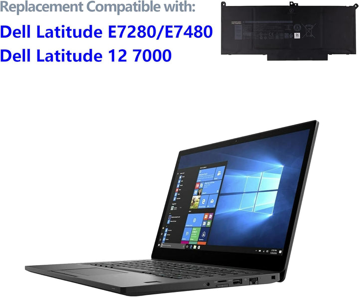 Swark Akku F3YGT Replacement Komplett with Latitude E7280, E7480, E7290, 7380, 7390 7480 7490, Latit