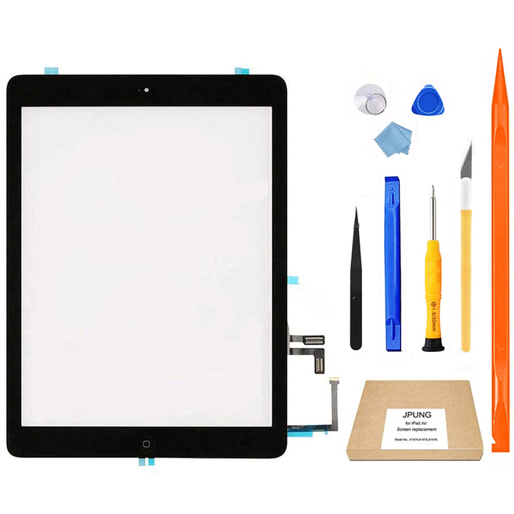 JPUNG Display Digitizer für iPad Air 2013 A1474 A1475 A1476, Air 1 Touchscreen Ersatzbildschirm, mit
