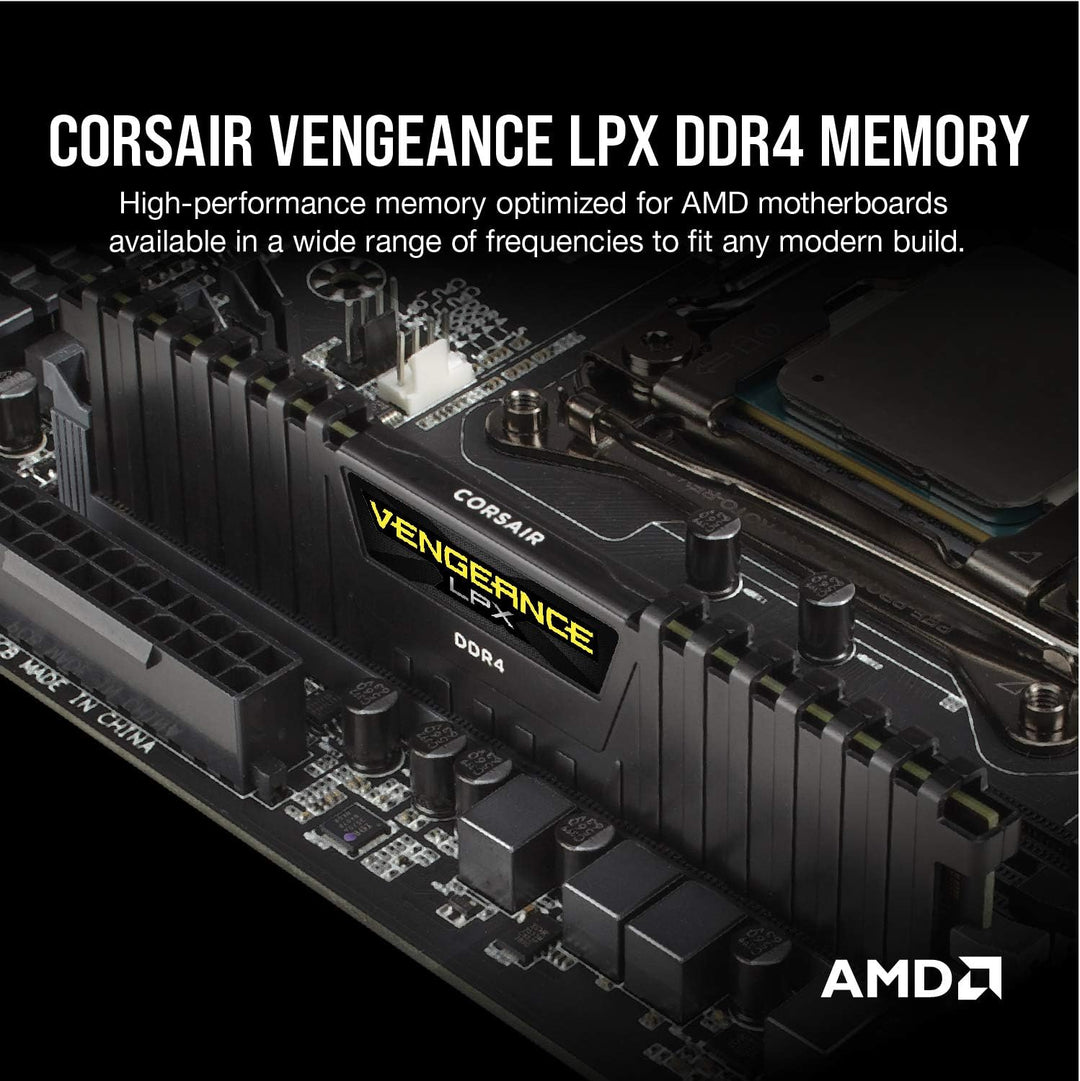 Corsair CMK8GX4M1A2400C16 Vengeance LPX 8 GB (1 x 8 GB) DDR4 2400 MHz C16 XMP 2.0 Hochleistungs-Desk