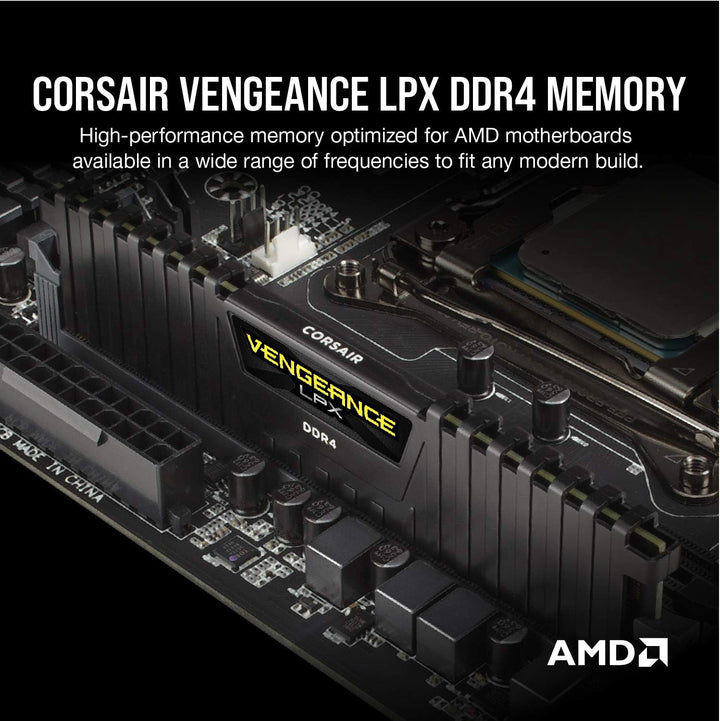 Corsair CMK8GX4M1A2400C16 Vengeance LPX 8 GB (1 x 8 GB) DDR4 2400 MHz C16 XMP 2.0 Hochleistungs-Desk
