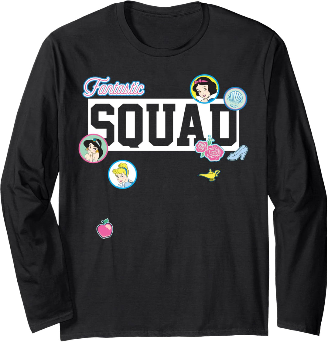 Disney Princess Fantastic Squad Sticker Collage Langarmshirt