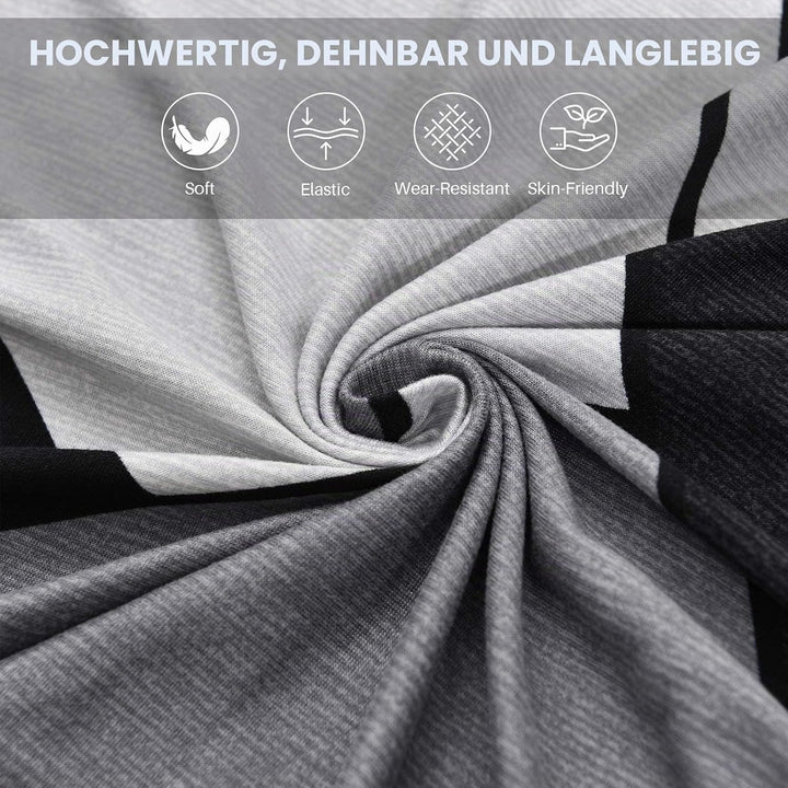 ShowyLive Sofa Überzug Couch Überzug 2er Set für Ecksofa L-Form Sofabezug 2 Sitzer+3 Sitzer, mit 2 S