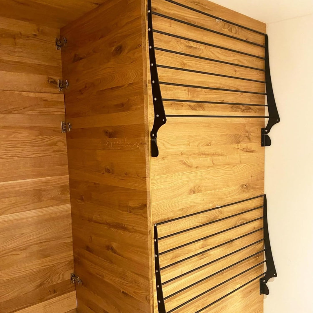 Foxydry Fold Wäscheständer für die Wand, vertikaler Wäscheständer für den Innen- und Aussenbereich a