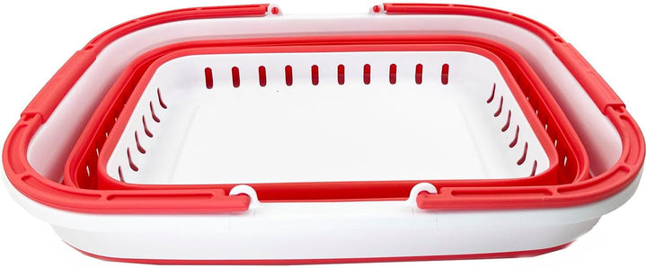 SAMMART 26L zusammenklappbarer Kunststoff-Wäschekorb mit Griff – faltbarer Pop-Up-Aufbewahrungskorb