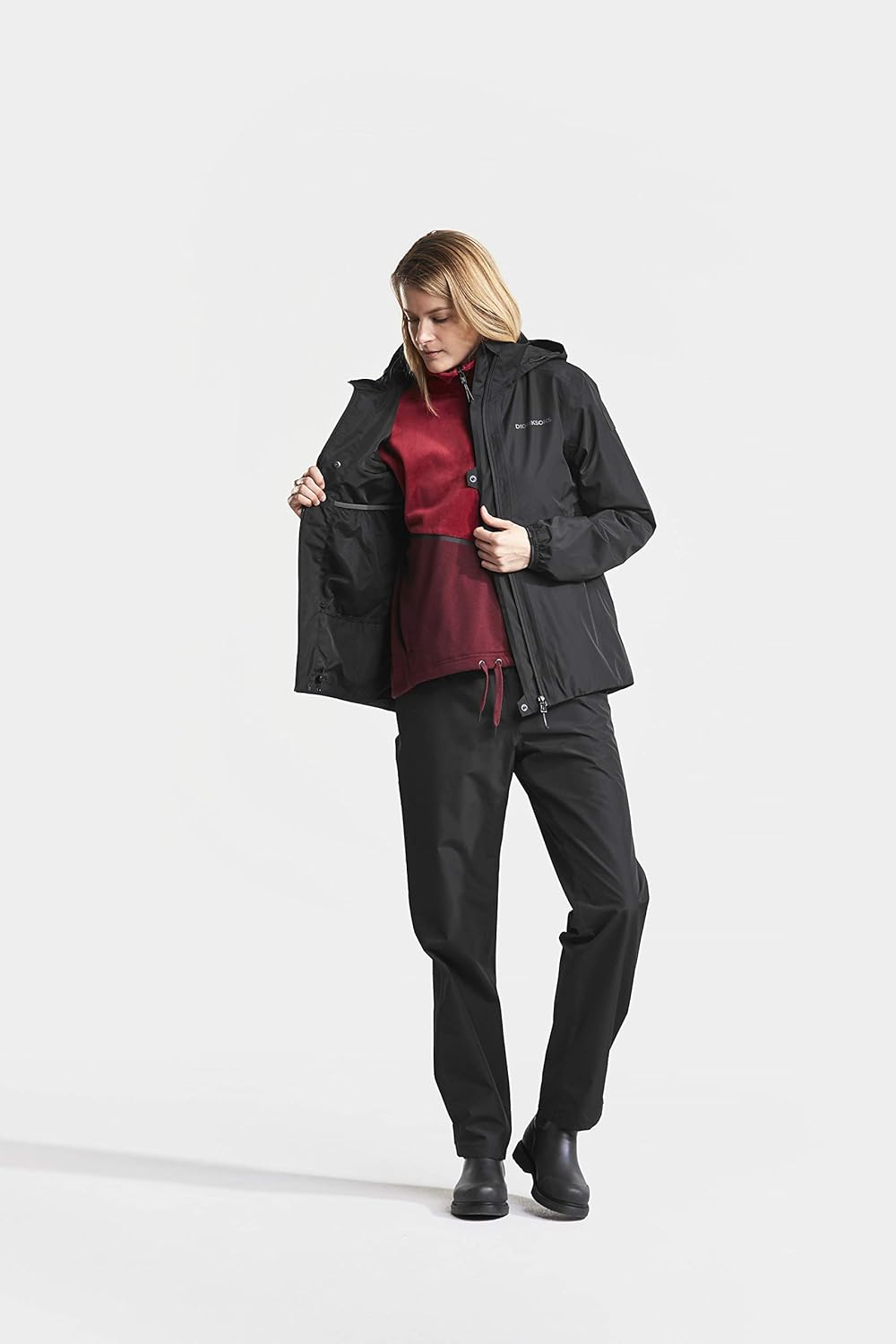 Didriksons Incus Jacket Women - wasserdichte Outdoorjacke 36 Schwarz, 36 Schwarz