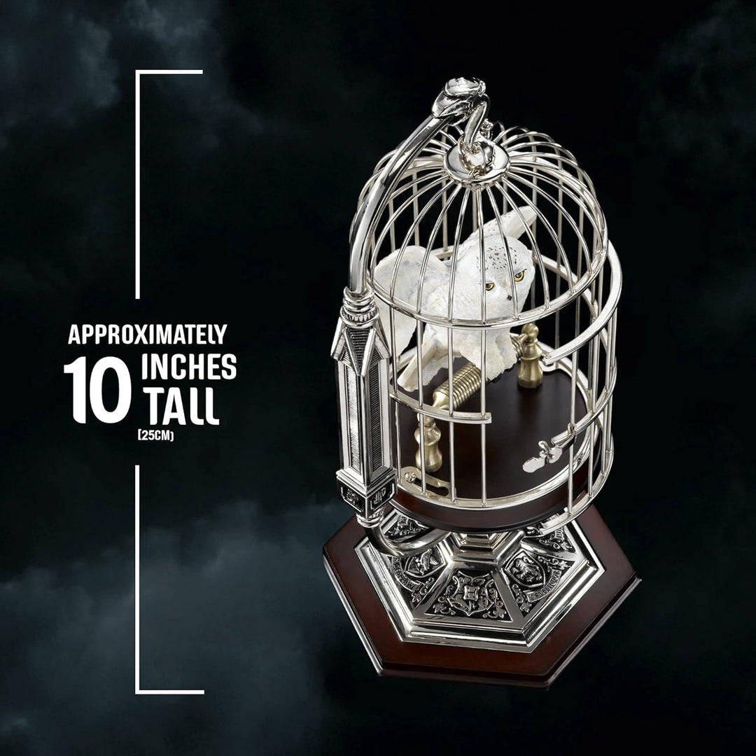 The Noble Collection Miniature Hedwig In Cage