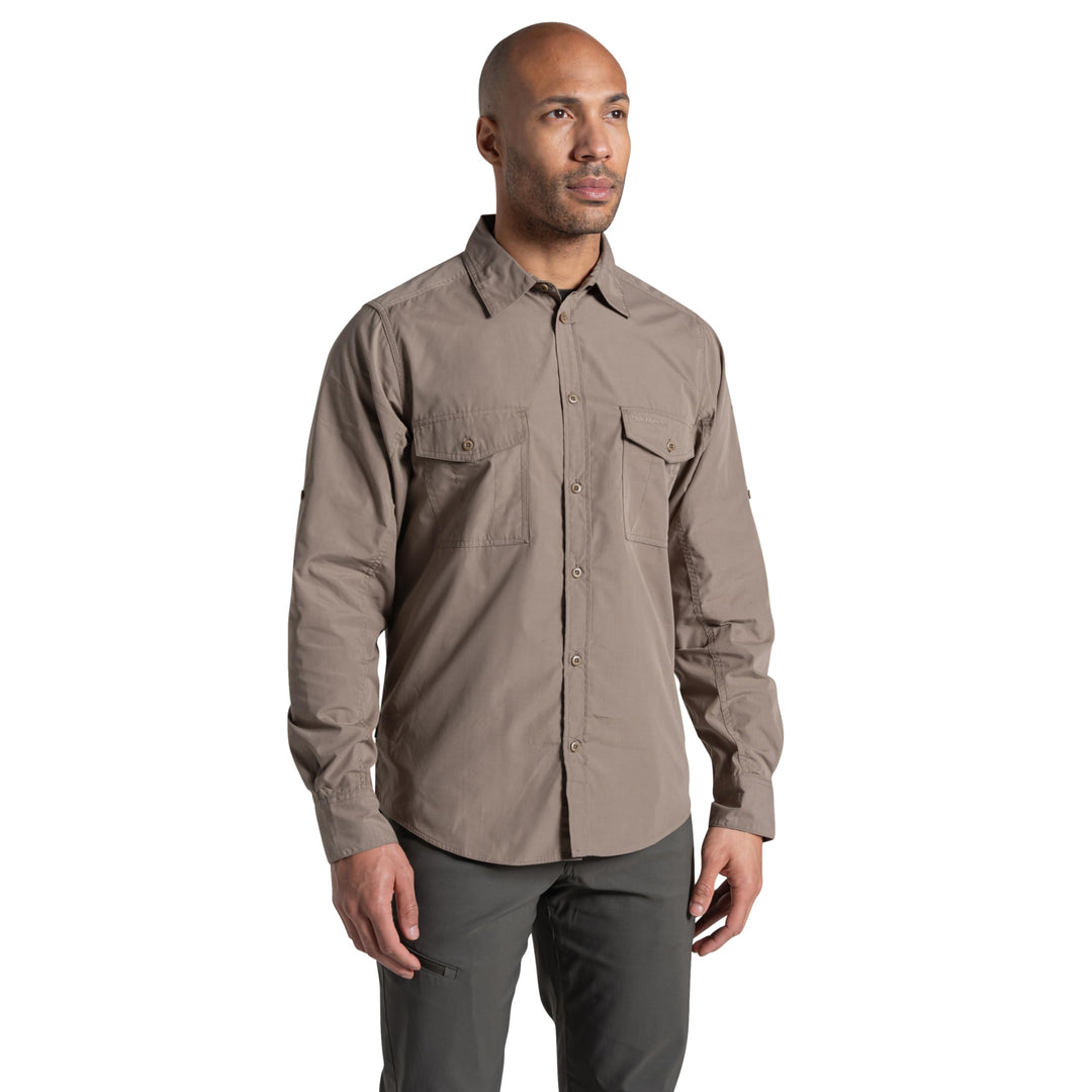 Craghoppers Herren Kiwi Ii Ls Shirts 3XL Pebble, 3XL Pebble