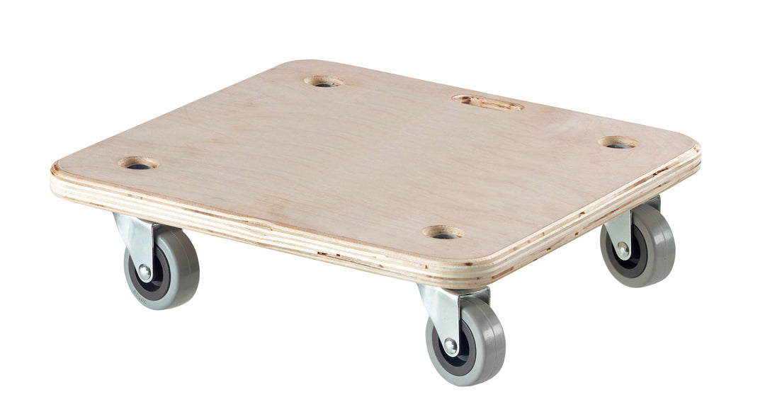 Dörner + Helmer Transportroller Stabil Soft-Mini, 290mm x 290mm x 85mm, 200 kg Tragkraft, Gummiräder