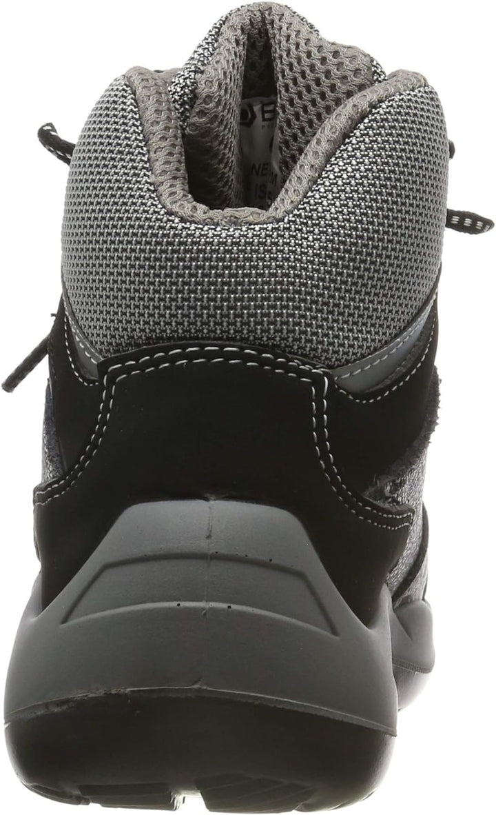 Base B119 Mens Kampfstiefel 43 EU Schwarz Grau, 43 EU Schwarz Grau