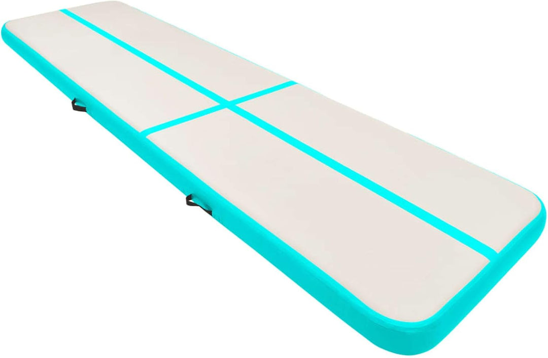 Aufblasbare Gymnastikmatte mit Pumpe, Turnmatte, Gymnastics Mat, Tumbling Matte, Airmatte, 800x100x1