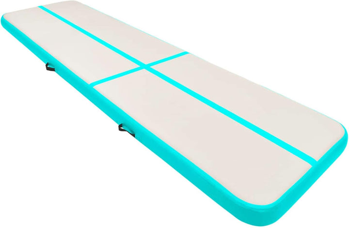Aufblasbare Gymnastikmatte mit Pumpe, Turnmatte, Gymnastics Mat, Tumbling Matte, Airmatte, 800x100x1