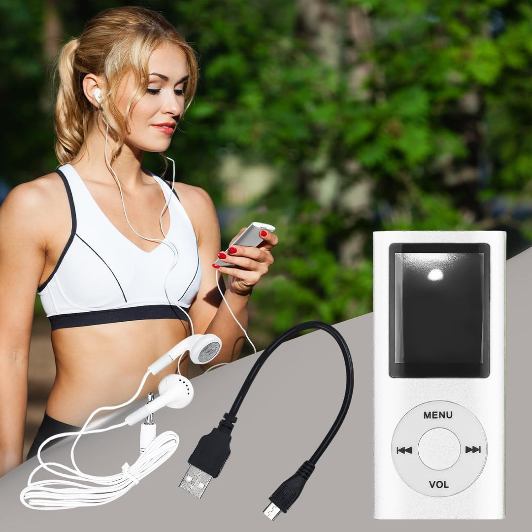 MP3-Player/MP4-Player Bluetooth 5.0, 1.8" Tragbarer HiFi-Musikplayer mit Verlustfreiem Sound und Lau