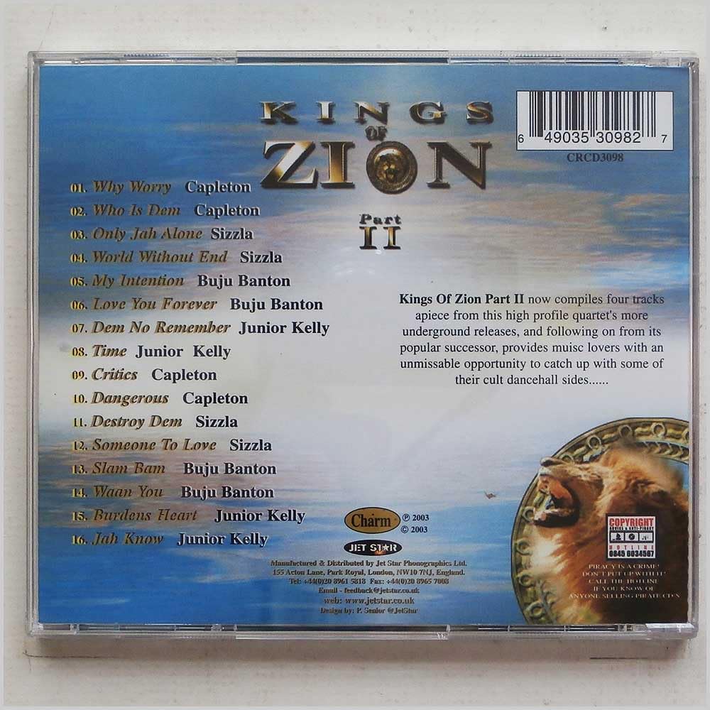 Sizzla, Anthony B., Capleton,, Audio-CD