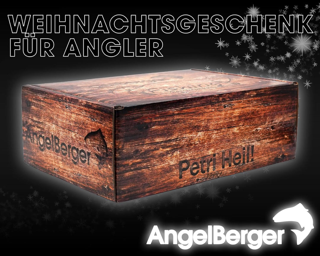 Angel Berger Angel Weihnachtsbox Angler Geschenk Weihnachten Petri Box Adventsgeschenk Weihnachtsbox