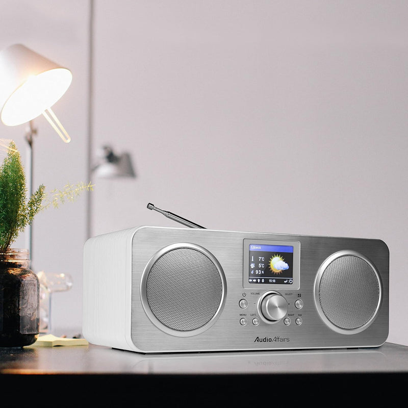 IR 010 Internetradio, Dab Radio mit Bluetooth und WLAN, Digitalradio mit LC-Farbdisplay, Akku, integ