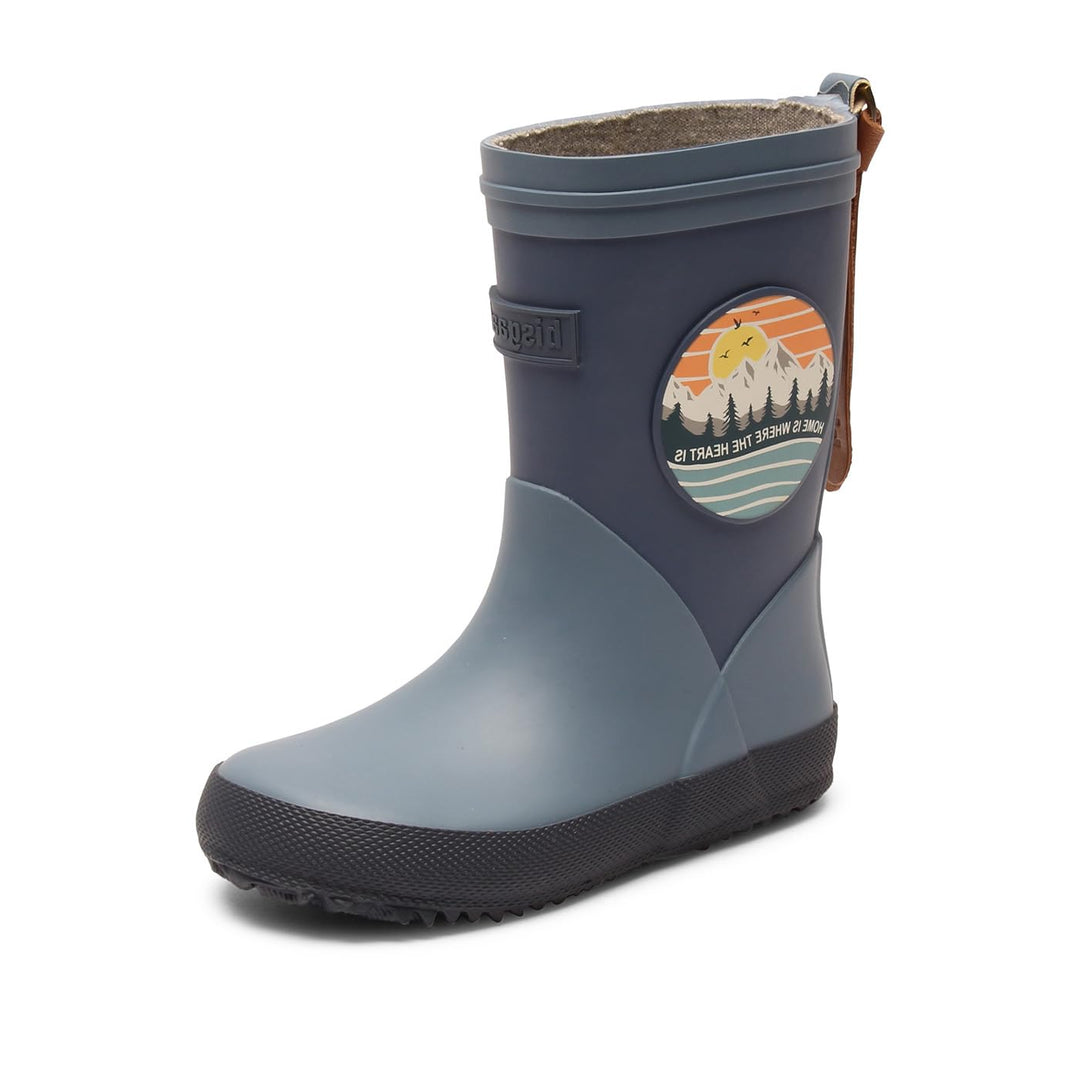 Bisgaard Unisex Kinder Fashion Ii Rain Boot 22 EU Blau, 22 EU Blau