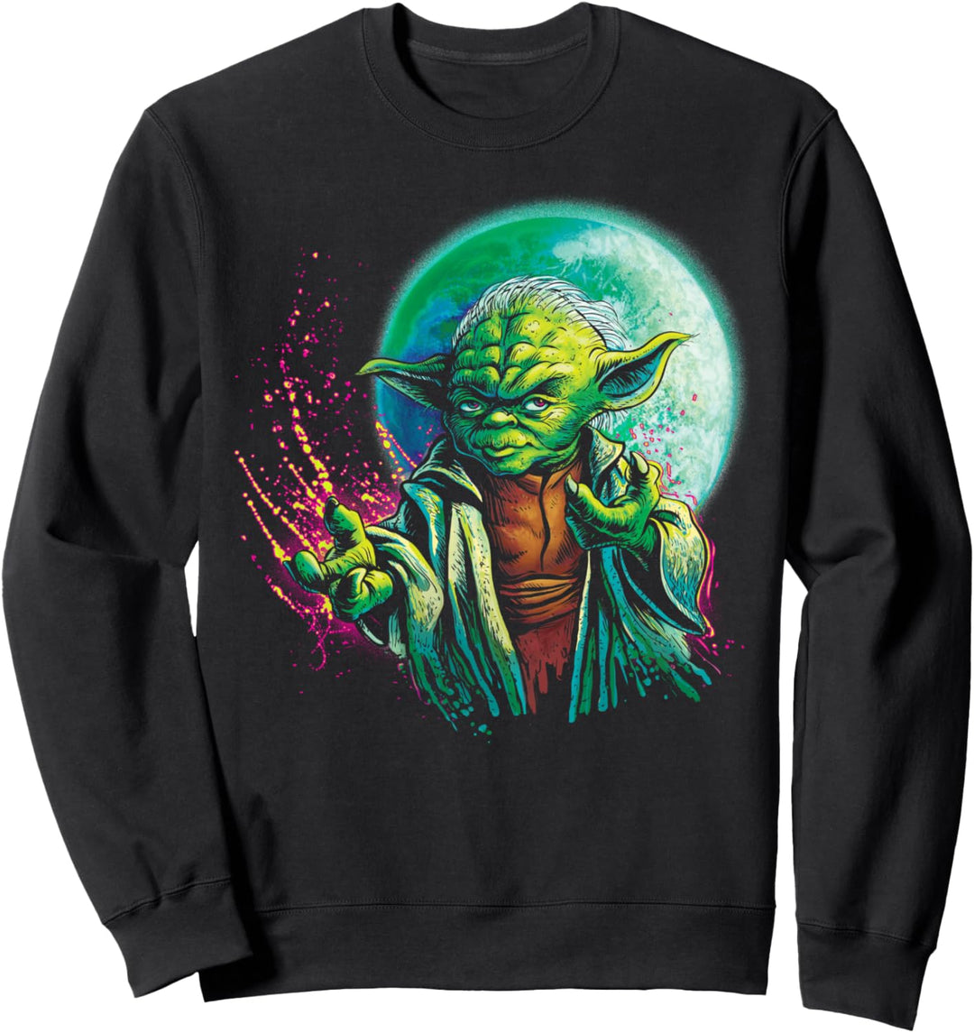 Star Wars Yoda Using The Force Portrait Sweatshirt