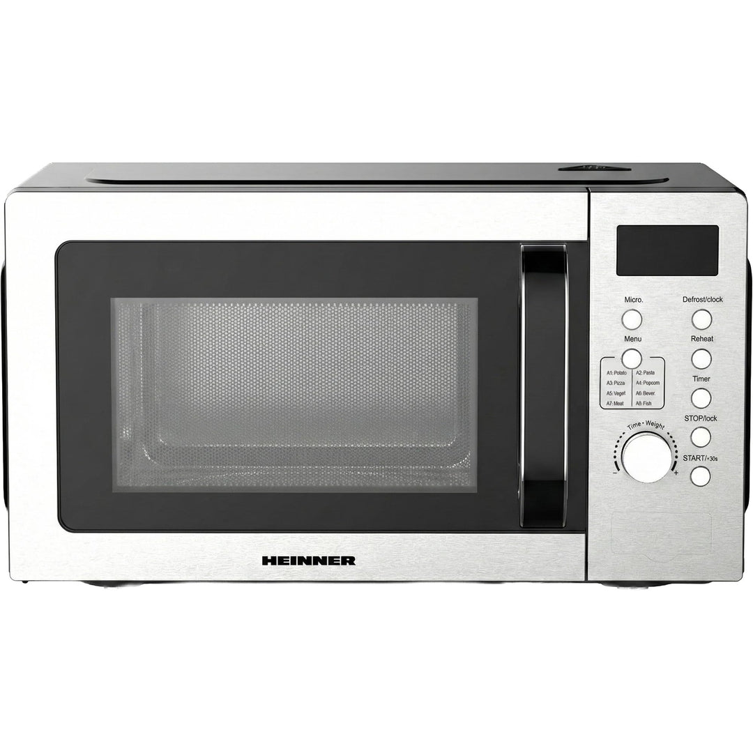 HMW‑D2060SS Mikrowelle, 20L, 700W • Digitales LED‑Display - 8 Automatikprogramme, Timer & Auftaufunk