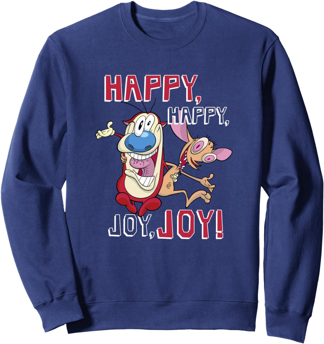 Ren and Stimpy Happy Joy Crazy Eyes BFFs Sweatshirt