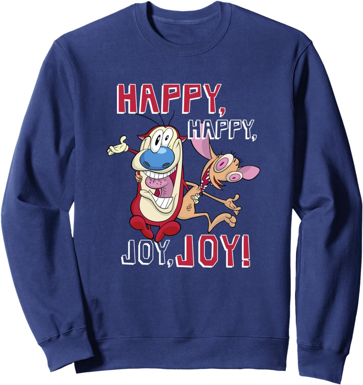 Ren and Stimpy Happy Joy Crazy Eyes BFFs Sweatshirt