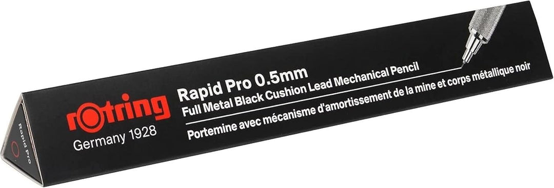 rOtring Rapid PRO Druckbleistift mit Einzug , 0,5 mm , Schwarz 0,5 mm Single Schwarz, 0,5 mm Single