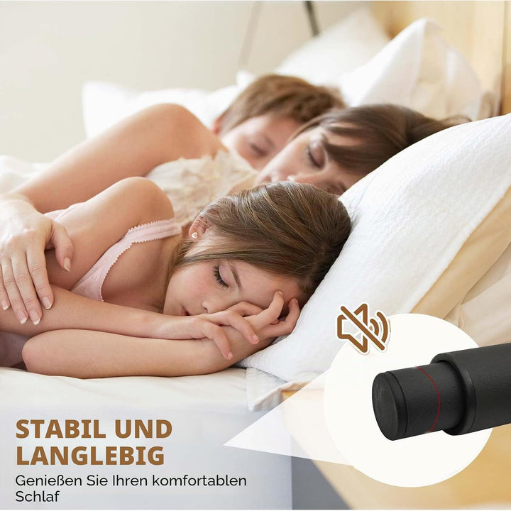 Oursouion Bettbeine, verstellbar, einziehbar Bettfüsse, strapazierfähig, Lattenstützbein, Metall-Möb