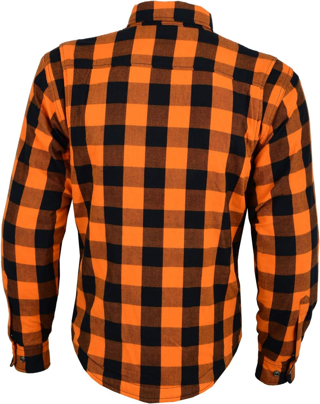 HERREN LUMBER-JACK JACKEN IN GRAU/ROT-SCHWARZ KARRIERT (4XL, Orange), 4XL Orange