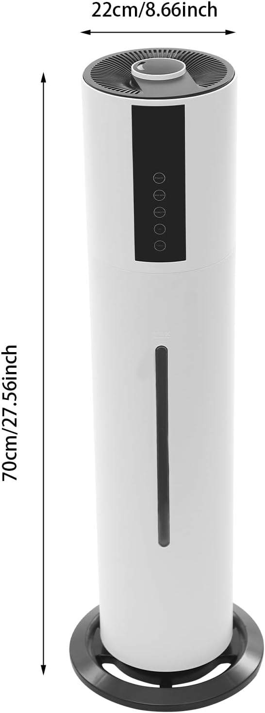 8L Smart Luftbefeuchter: Ultra-leise (35dB) mit 360° drehbarer Düse, automatische Abschaltung, 3 Ges