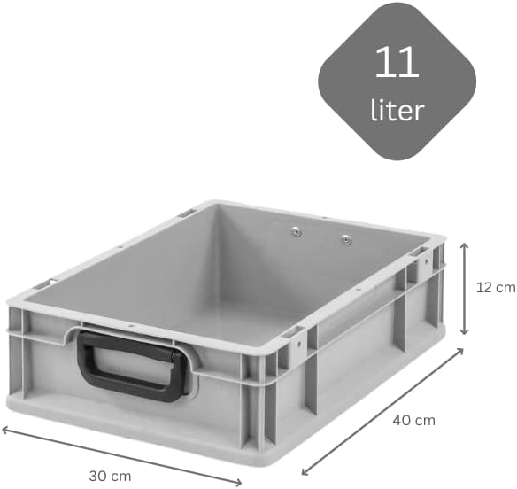 Mega Deal | 10x Proregal Eurobox NextGen Portable Duo |HxBxT 12x30x40cm HxBxT 12x30x40cm Grau, HxBxT