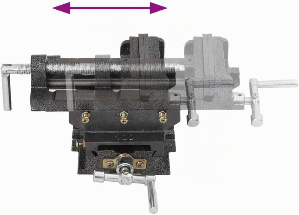 vidaXL Maschinenschraubstock Kreuztisch Schraubstock Handbetrieb 78 mm