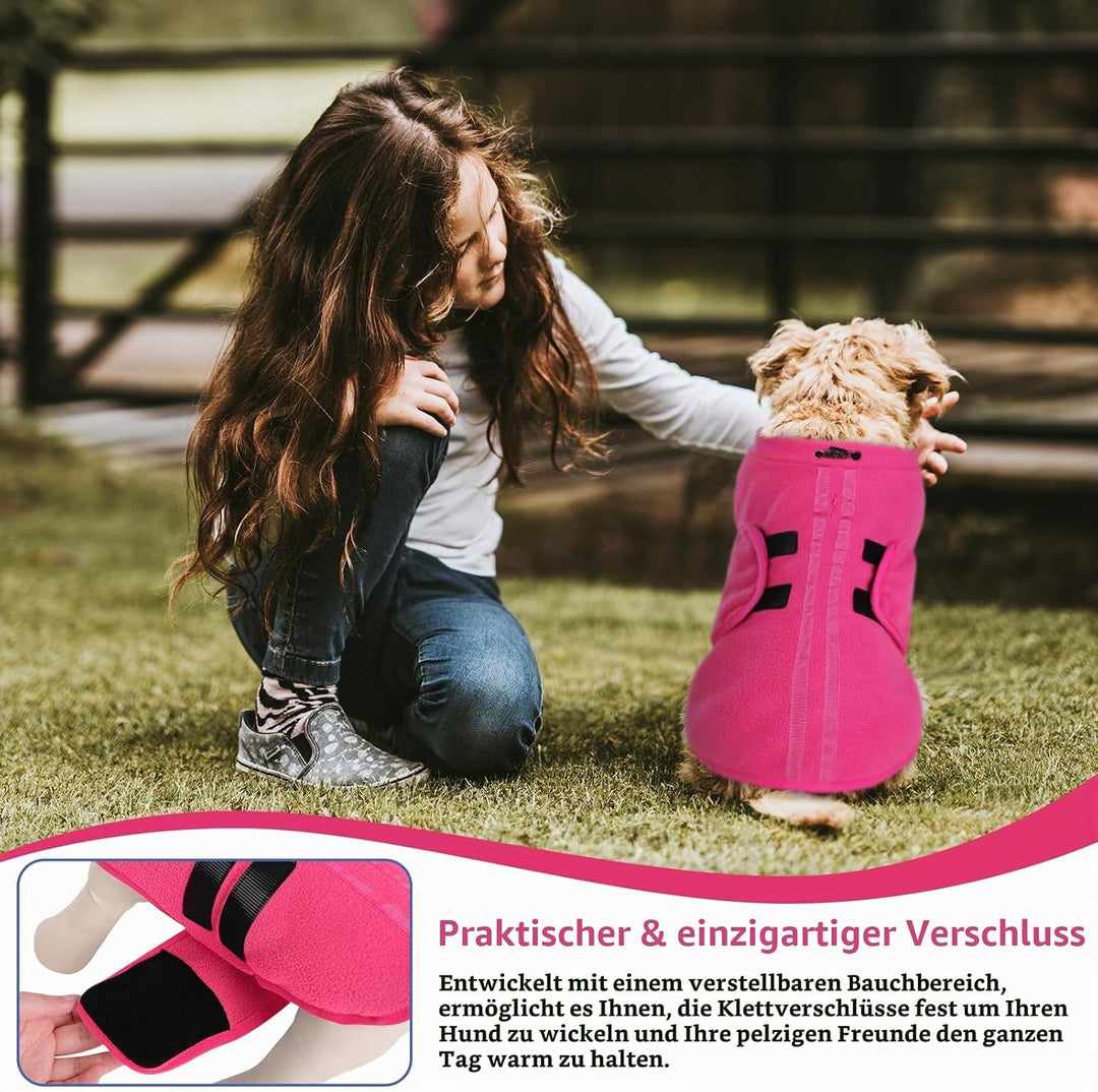 Hundepullover Fleece Weste Hundemäntel Winter Warmer Hundeweste für Kleine Hunde Weicher Fleece Hund