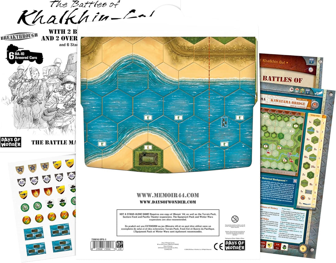 Days of Wonder , Memoir '44 Battle Map - Battle of Khalkhin Gol Expansion , Board Game , Ages 8+ , 2