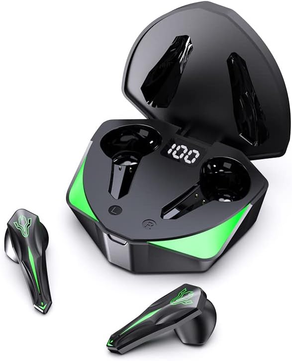 Hsility Kabellose Ohrhörer Bluetooth-Kopfhörer 5.3 Gaming-Kopfhörer mit Mikrofon In-Ear-Headset mit