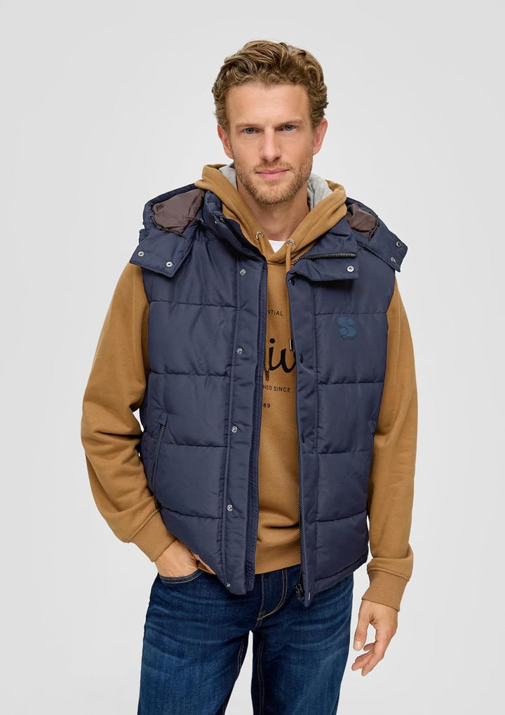 s.Oliver Steppweste mit abnehmbarer Kapuze L 5959_navy, L 5959_navy