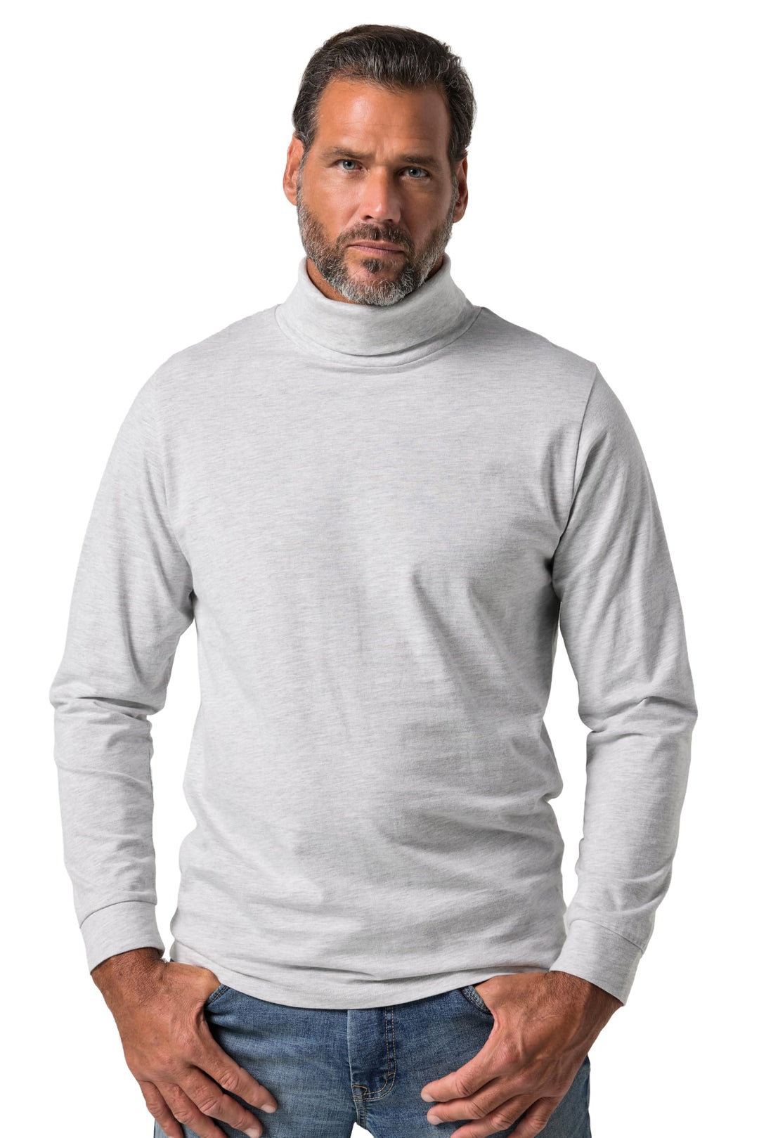 JP 1880 Herren Kurzarm T-Shirt L Natur Melange, L Natur Melange