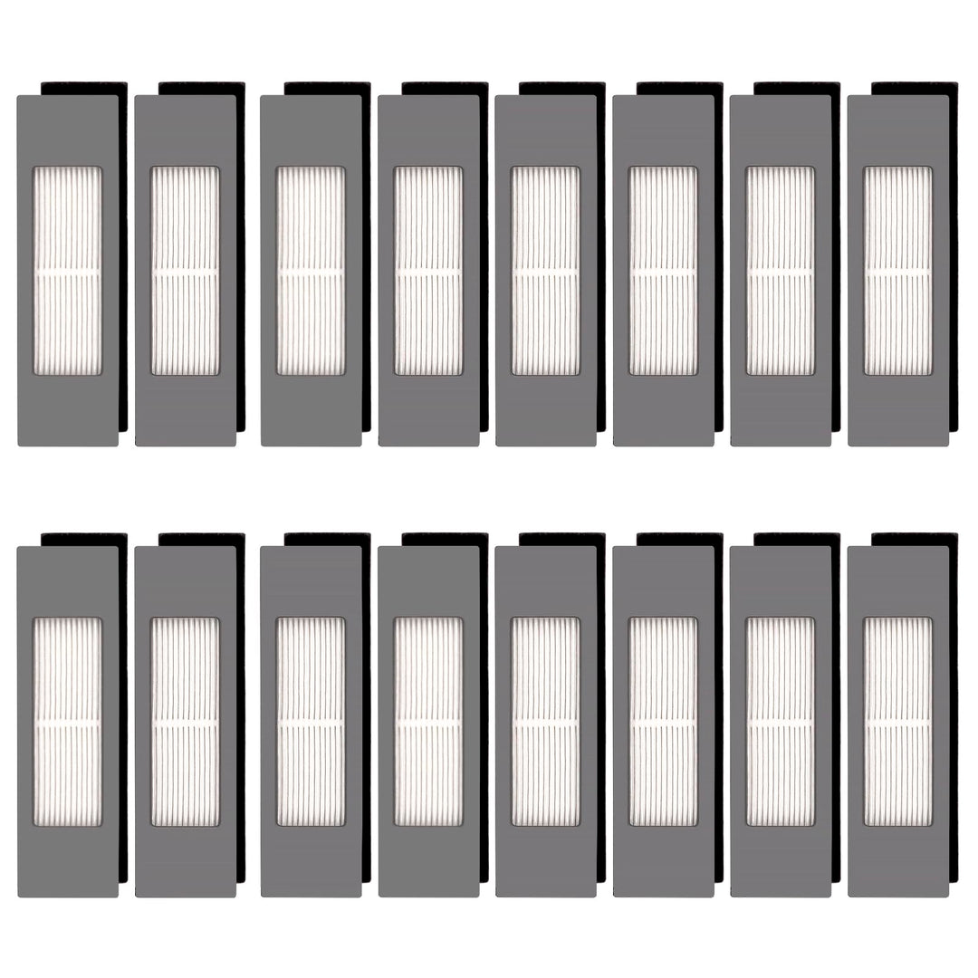 (16 Stück) N10 HEPA Filter Zubehör Set für Saugroboter ECOVACS DEEBOT OZMO N10, N10 Plus, 920, 950,