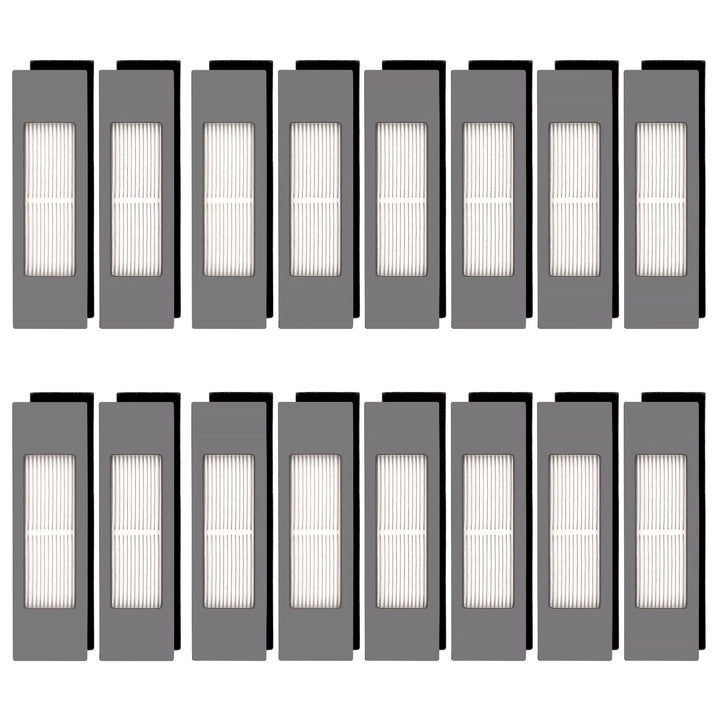 (16 Stück) N10 HEPA Filter Zubehör Set für Saugroboter ECOVACS DEEBOT OZMO N10, N10 Plus, 920, 950,
