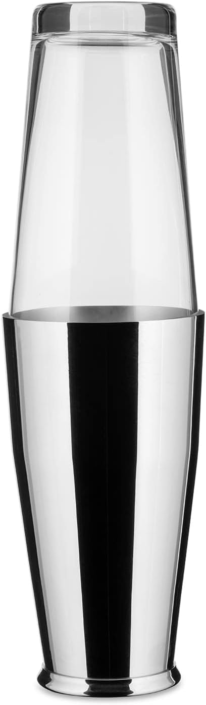 Alessi 5050 Amerikanischer oder BostonShaker aus Glas und Edelstahl 18/10 glänzend polierte Aussense