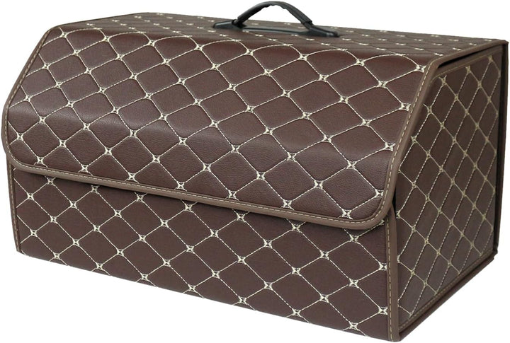 Ergocar Kofferraum Organizer Luxus-PU-Leder Aufbewahrungstasche Organizer Wasserdicht Faltbar Koffer