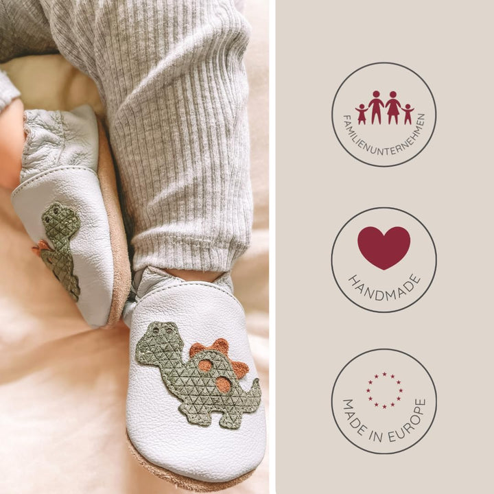 HOBEA-Germany Krabbelschuhe für Jungs und Mädchen in verschiedenen Designs 16/17 EU Altrosa Wildeder