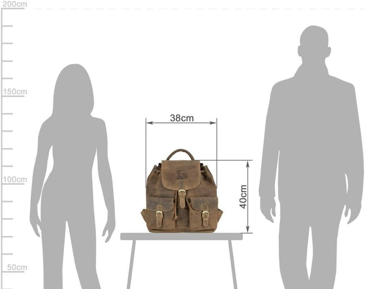 Greenburry Vintage Rucksack Leder 40 cm
