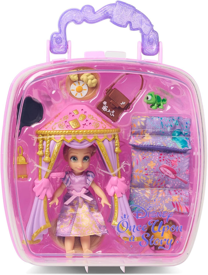 Disney Store Offizielles Rapunzel Minipuppen-Spielset, Rapunzel – Neu verföhnt, Once Upon a Story Ko
