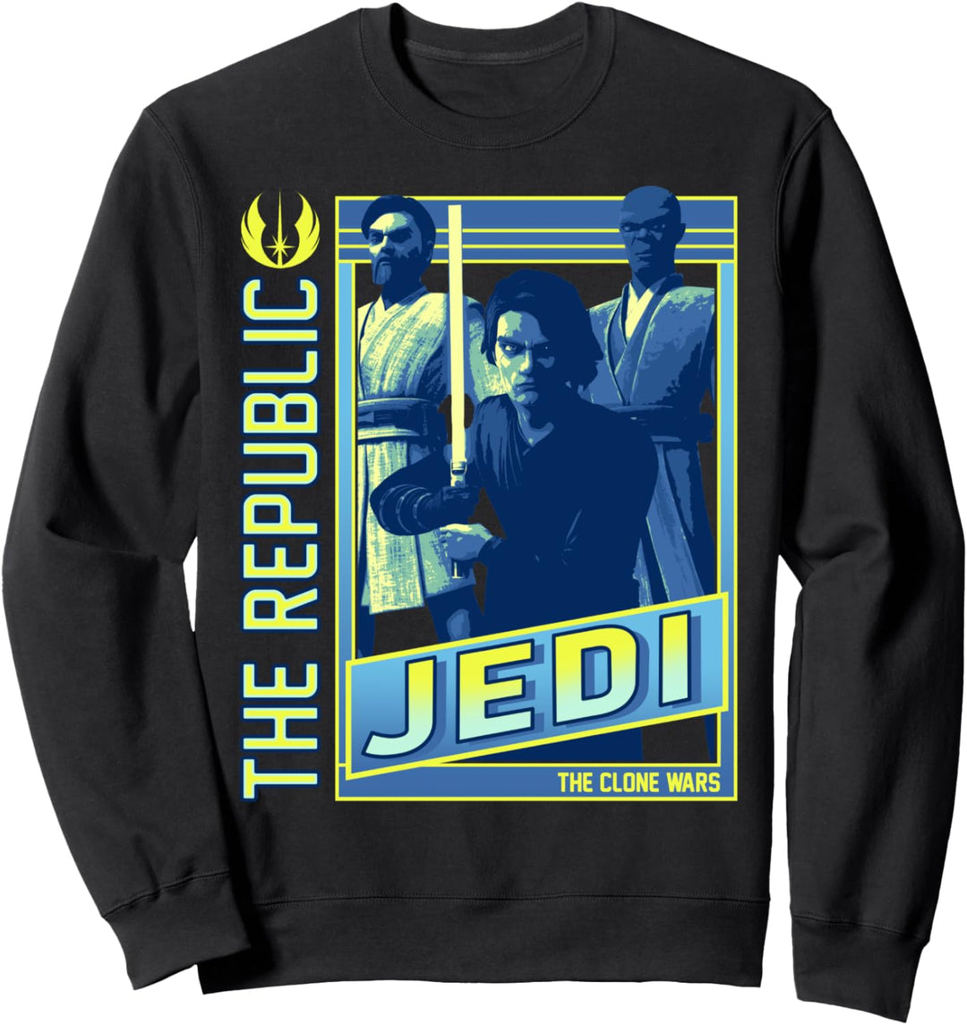 Star Wars: The Clone Wars The Republic Jedi Poster Sweatshirt