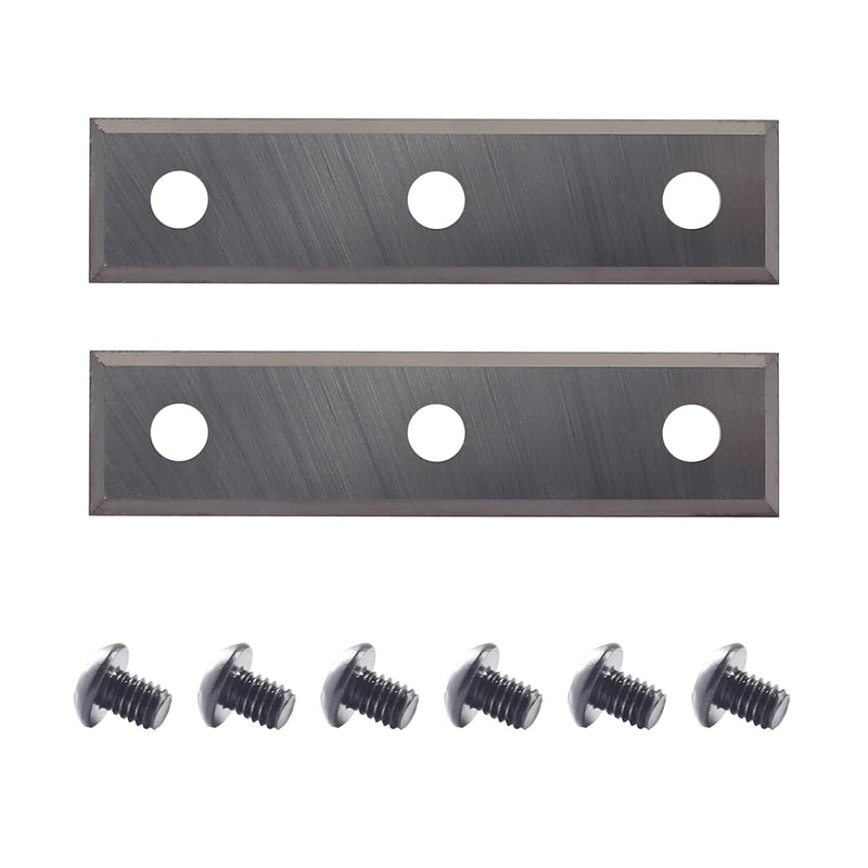 AKYLIN Wendeschneidplatten 2 Stück,50x12x1.5mm，4-Schneidkanten Wendemesser Hartmetalleinsätze (als E