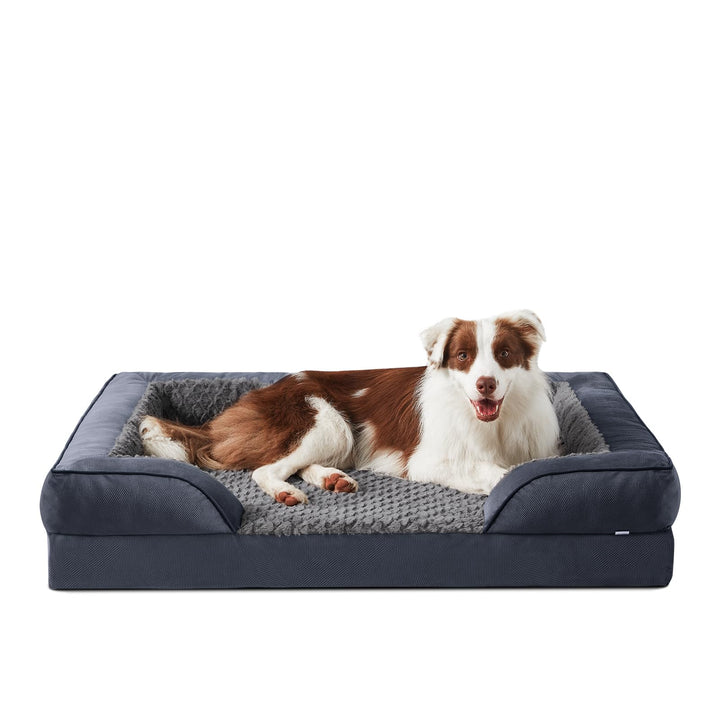 JOEJOY Orthopädisches Hundebett Mittelgrosse Hunde, Memory Foam Hundesofa, Abnehmbarem Waschbares Hu