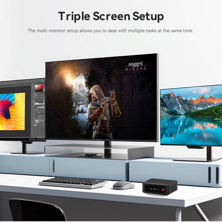 Beelink AMD Mini PC Ryzen 7 5800H(8C/16T,bis zu 4.4GHz), SER5 Pro Mini Computer, 32G DDR4 RAM/1TB M.