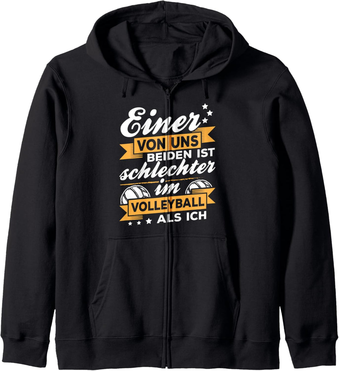 Volleyballer Spruch Ist schlechter im Volleyball als Ich Kapuzenjacke