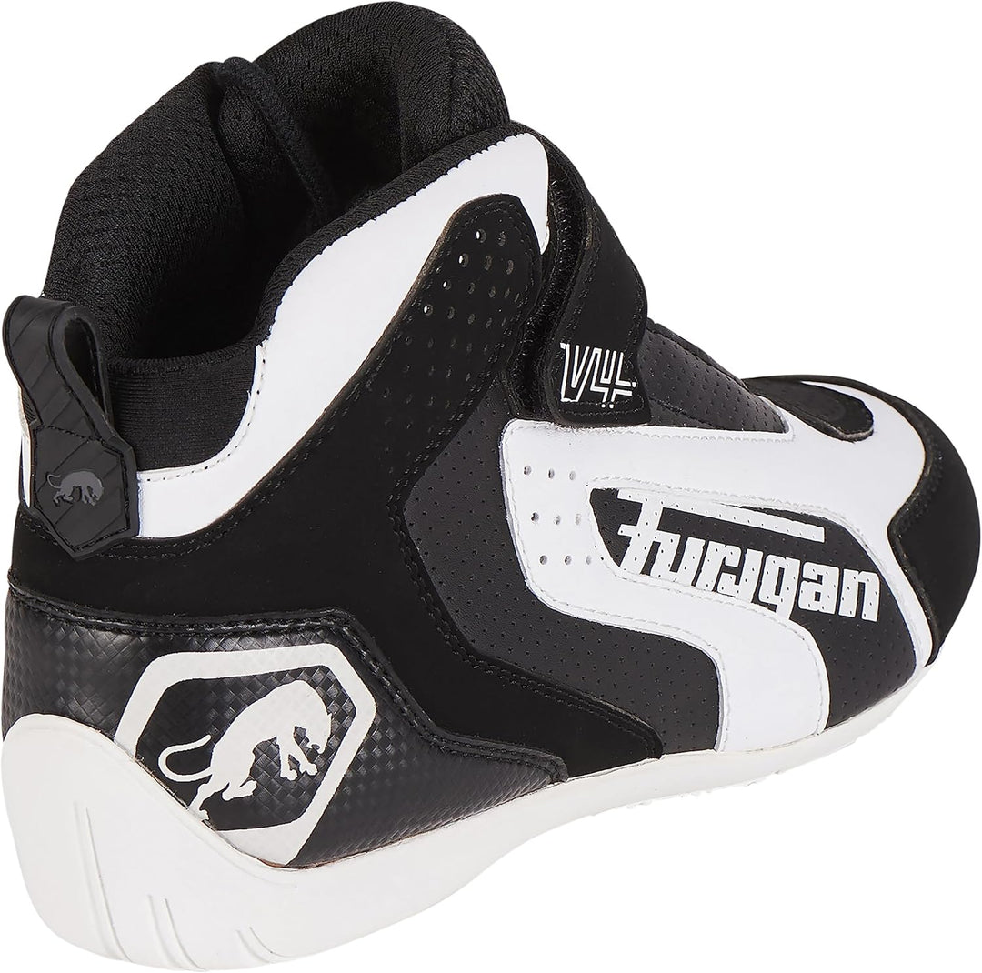 Furygan V4 Vented Motorradschuhe 39 EU Schwarz Weiss, 39 EU Schwarz Weiss