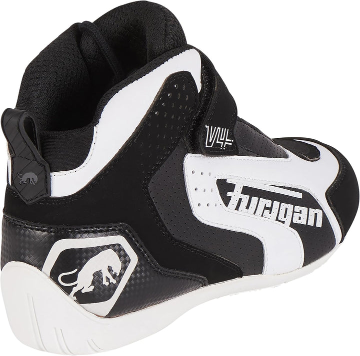 Furygan V4 Vented Motorradschuhe 39 EU Schwarz Weiss, 39 EU Schwarz Weiss