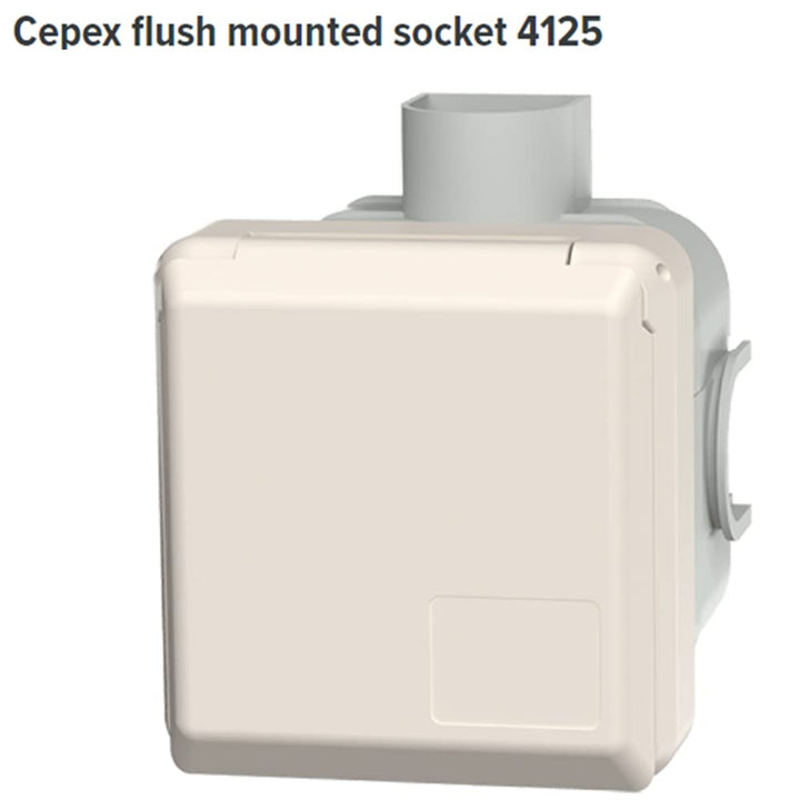 Mennekes 101100357 Basen in System cepex-th, Steckdosen CEE, 400 V, 50–60 Hz, 16 A, 5-polig, IP 44,